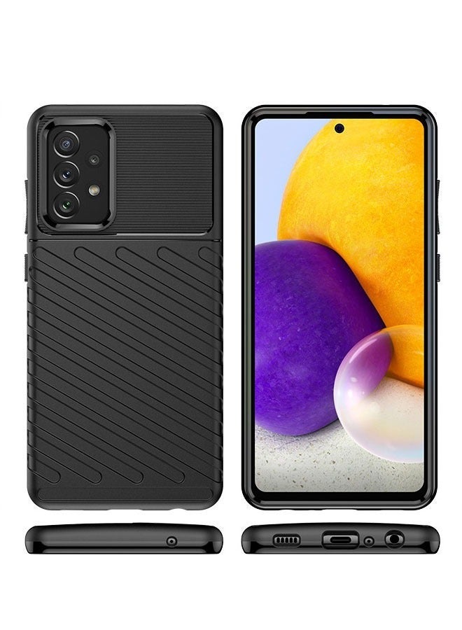 حافظة واقية لهاتف Samsung Galaxy A72، مصنوعة من مادة TPU الناعمة وغير قابلة للانزلاق. تتوافق هذه الحافظة مع جراب Samsung Galaxy A72. - Image 2